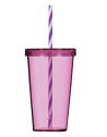 Gobelet, couvercle plat Couleur:Rose