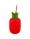 Ananas fiesta, gourde 720 ml, en polypropylène Couleur:Rouge