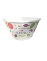 Saladier Blanc Légumes 4,6L - Mélamine Élégante pour Vos Repas